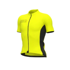 Maglia Ciclismo ALE' SOLID COLOR BLOCK Giallo Fluo