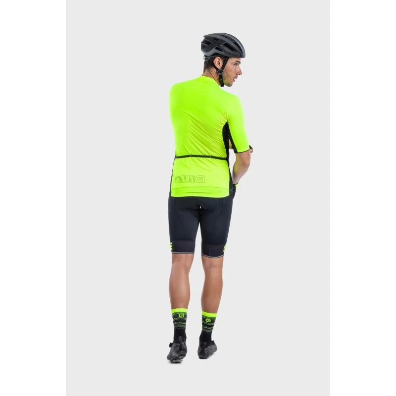 Maglia Ciclismo ALE' SOLID COLOR BLOCK Giallo Fluo 9 Maglia Ciclismo ALE' SOLID COLOR BLOCK Giallo Fluo - immagine 7