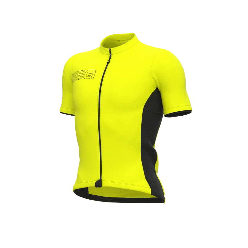 Maglia Ciclismo ALE' SOLID COLOR BLOCK Giallo Fluo 3 Maglia Ciclismo ALE' SOLID COLOR BLOCK Giallo Fluo