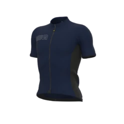 Maglia Ciclismo ALE' SOLID COLOR BLOCK Blu Marino