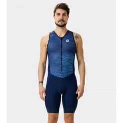 Body Ciclismo ALE' TRIATHLON DIVE Blu Marino 2023 -Vendite Santini body ciclismo ale triathlon dive blu marino 2023 5