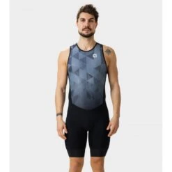Body Ciclismo ALE' TRIATHLON KYTE Senza Maniche Grigio 2023 -Vendite Santini body ciclismo ale triathlon kyte senza maniche grigio 2023 4