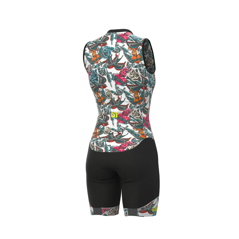 Body Ciclismo Donna ALE' PR-R TATTOO Bianco 4 Body Ciclismo Donna ALE' PR-R TATTOO Bianco - immagine 2