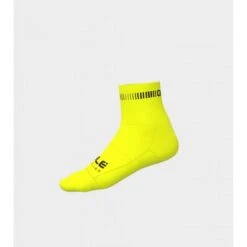 Calzini Ciclimo Q-SKIN 12cm ALE' LOGO Giallo Fluo-nero