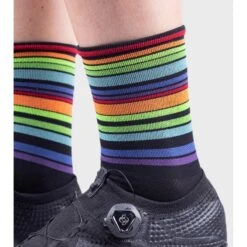 Calzini Ciclimo Q-SKIN 16cm ALE' FLASH Nero -Vendite Santini calzini ciclimo q skin 16cm ale flash nero 2