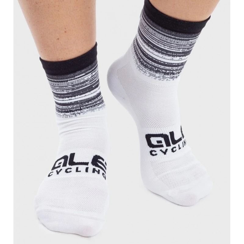 Calzini Ciclimo Q-SKIN 16cm ALE' SCANNER Bianco-nero 4 Calzini Ciclimo Q-SKIN 16cm ALE' SCANNER Bianco-nero - immagine 2