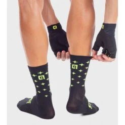 Calzini Ciclimo Q-SKIN 16cm ALE' STARS Giallo Fluo -Vendite Santini calzini ciclimo q skin 16cm ale stars giallo fluo 2