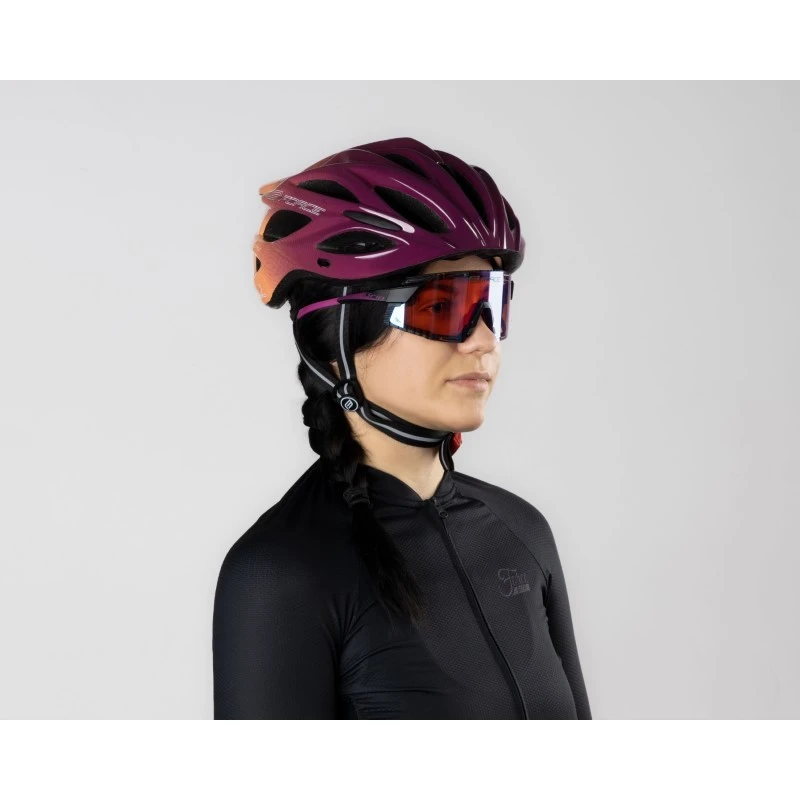 Casco Bici MTb E Corsa Force Bull HUE Porpora Pesca 8 Casco Bici MTb E Corsa Force Bull HUE Porpora Pesca - immagine 6