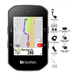 Ciclocomputer GPS Bici BRYTON BR S500 T Con Sensori E Fascia