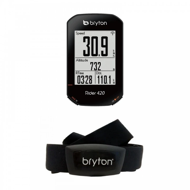 Ciclocomputer GPS Bici BRYTON Rider 420T Fascia Cardio E Cadenza 4 Ciclocomputer GPS Bici BRYTON Rider 420T Fascia Cardio E Cadenza - immagine 2