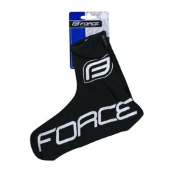 Copriscarpe Ciclismo FORCE LYCRA TERMO ROAD Nero -Vendite Santini copriscarpe ciclismo force lycra termo road nero 2
