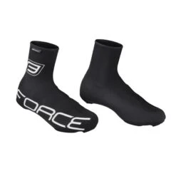 Copriscarpe Ciclismo FORCE LYCRA TERMO ROAD Nero