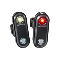 Fanalino Kit Anteriore E Posteriore KRYPTONITE Avenue F-65 E R-30 Attacco USB 1 Led