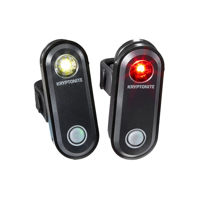 Fanalino Kit Anteriore E Posteriore KRYPTONITE Avenue F-65 E R-30 Attacco USB 1 Led 3 Fanalino Kit Anteriore E Posteriore KRYPTONITE Avenue F-65 E R-30 Attacco USB 1 Led
