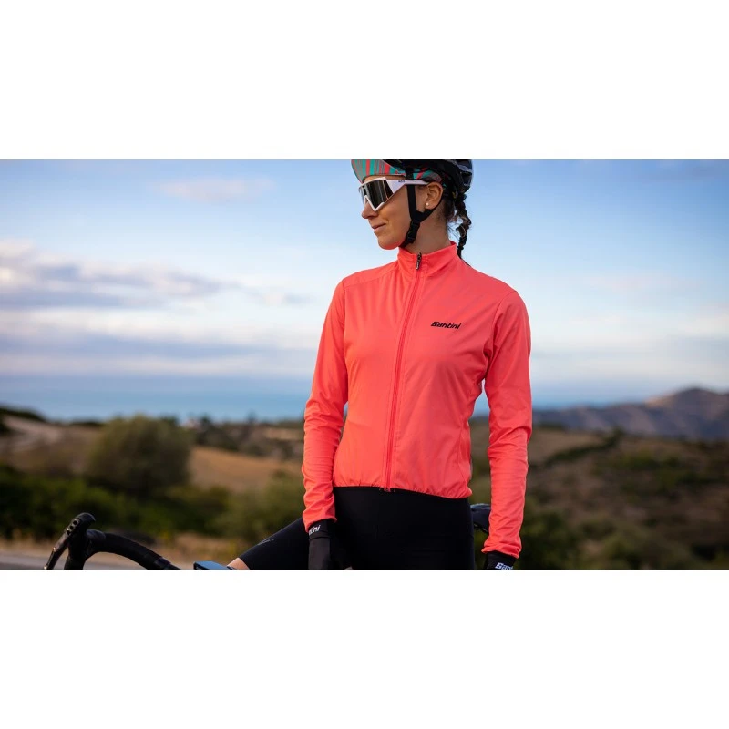 Guscio Ciclismo Antipioggia Antivento SANTINI NEBULA PURO JACKET Donna GN 6 Guscio Ciclismo Antipioggia Antivento SANTINI NEBULA PURO JACKET Donna GN - immagine 4