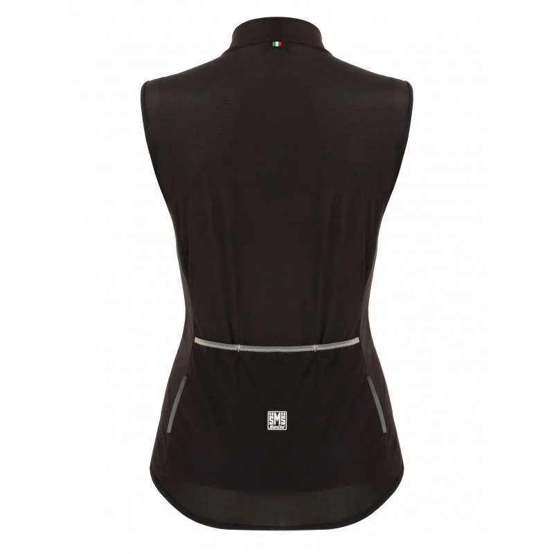 Guscio Ciclismo Antipioggia Antivento SANTINI NEBULA PURO VEST Donna NE 4 Guscio Ciclismo Antipioggia Antivento SANTINI NEBULA PURO VEST Donna NE - immagine 2