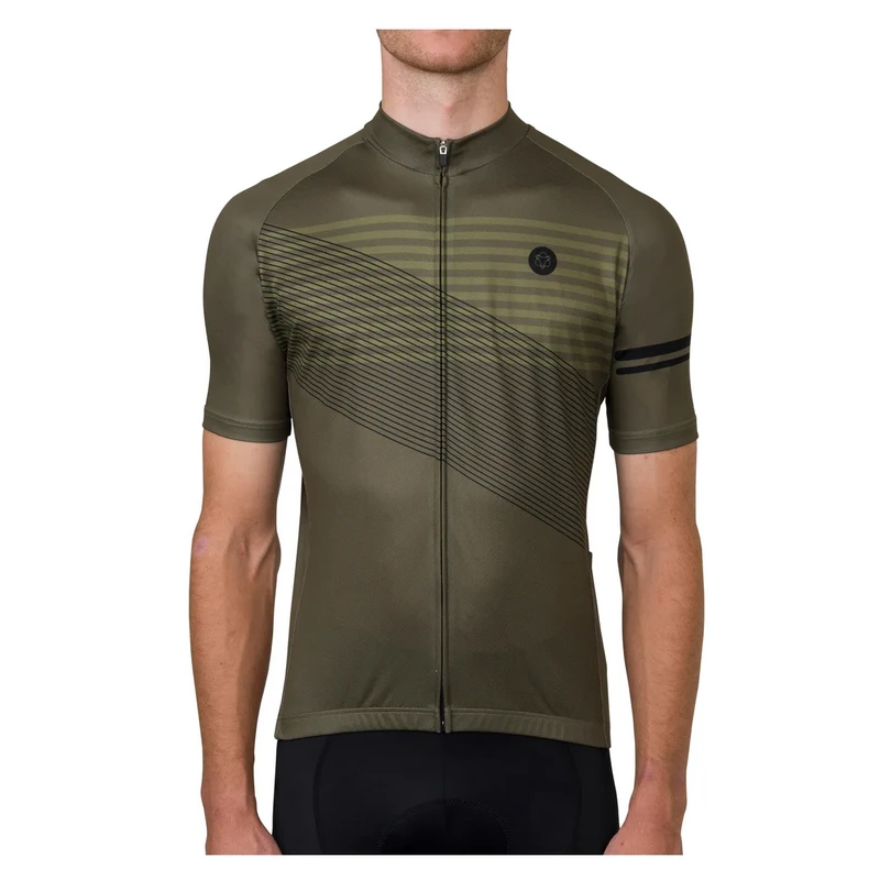 Maglia Bici Ciclismo AGU STRIPED Manica Corta Verdone 5 Maglia Bici Ciclismo AGU STRIPED Manica Corta Verdone - immagine 3