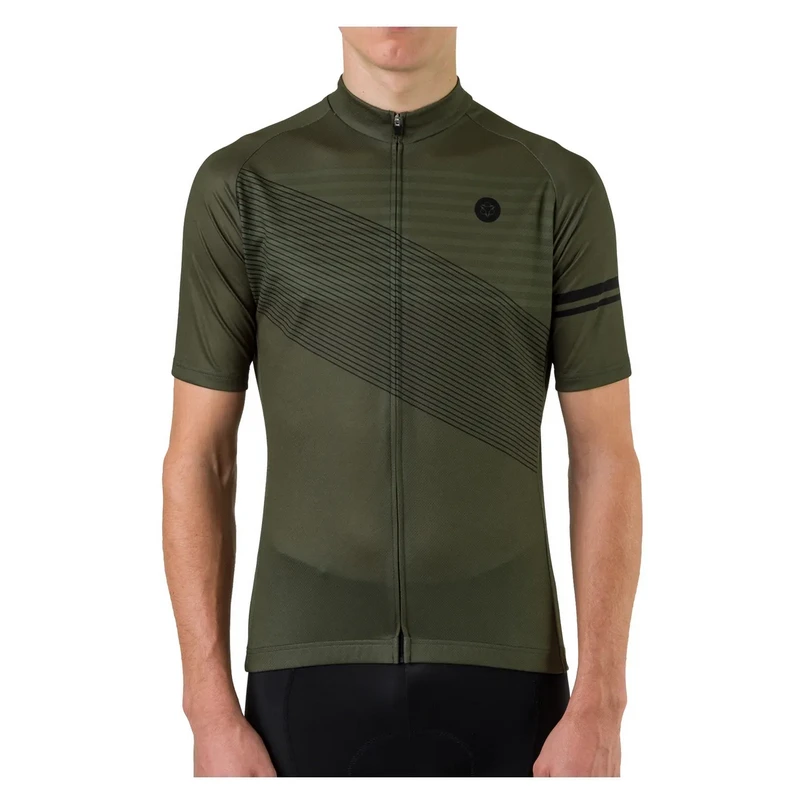 Maglia Bici Ciclismo AGU STRIPED Manica Corta Verdone 10 Maglia Bici Ciclismo AGU STRIPED Manica Corta Verdone - immagine 8