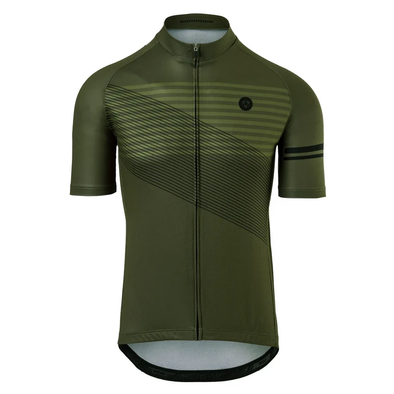 Maglia Bici Ciclismo AGU STRIPED Manica Corta Verdone 12 Maglia Bici Ciclismo AGU STRIPED Manica Corta Verdone - immagine 10