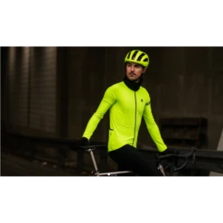 Maglia Ciclismo AGU THERMO ESSENTIAL Invernale Gialla Fluo -Vendite Santini maglia ciclismo agu thermo essential invernale gialla fluo 9