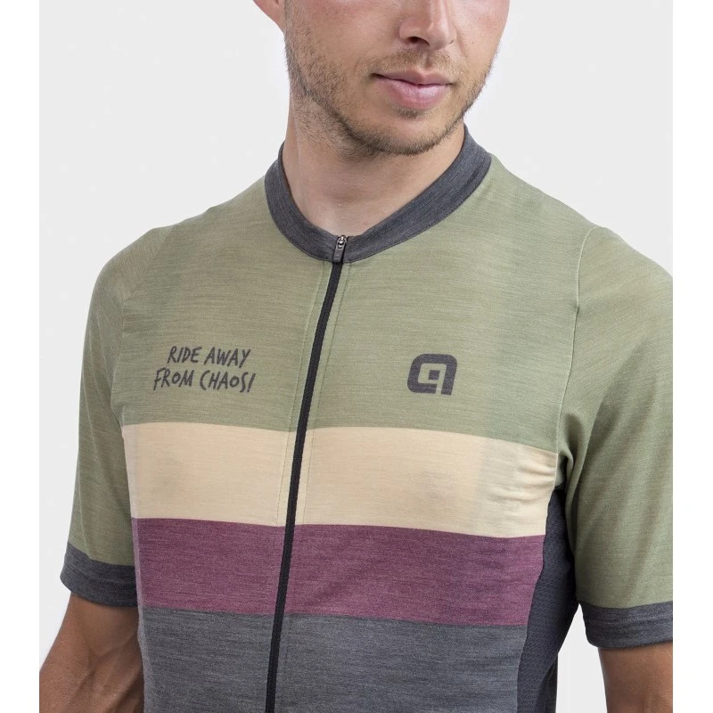 Maglia Ciclismo ALE' OFF ROAD - GRAVEL CHAOS Verde 8 Maglia Ciclismo ALE' OFF ROAD - GRAVEL CHAOS Verde - immagine 6