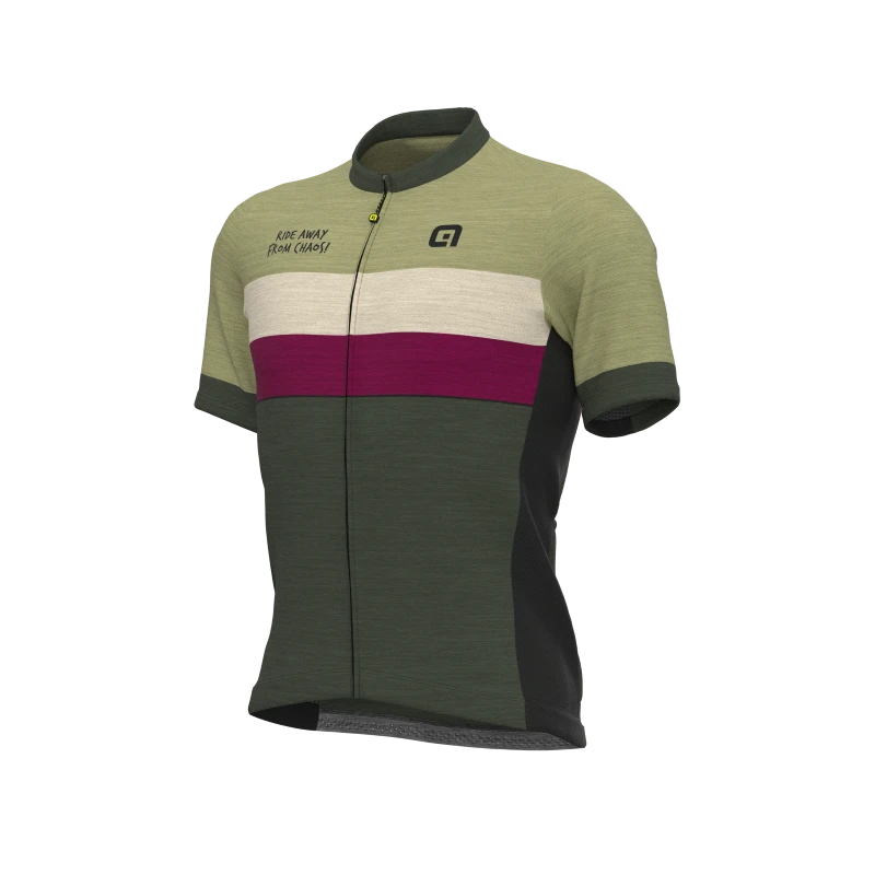 Maglia Ciclismo ALE' OFF ROAD - GRAVEL CHAOS Verde 3 Maglia Ciclismo ALE' OFF ROAD - GRAVEL CHAOS Verde