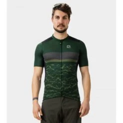 Maglia Ciclismo ALE' OFF ROAD - GRAVEL EARTH Verde Muschio 2023 -Vendite Santini maglia ciclismo ale off road gravel earth verde muschio 2023 3