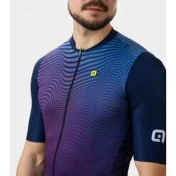 Maglia Ciclismo ALE' PR-E ONDA Blu Marino 2023 -Vendite Santini maglia ciclismo ale pr e onda blu marino 2023 3