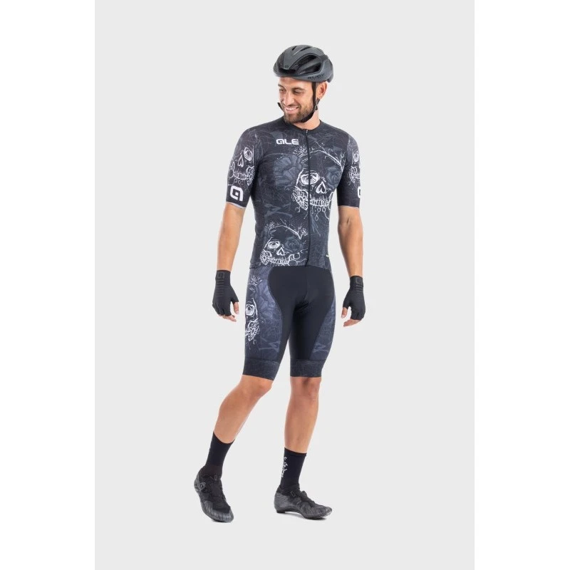 Maglia Ciclismo ALE' PR-R SKULL Nero 5 Maglia Ciclismo ALE' PR-R SKULL Nero - immagine 3