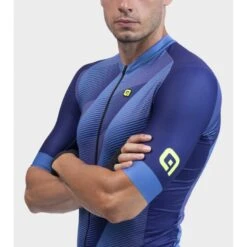 Maglia Ciclismo ALE' PR-R SQUARE Blu -Vendite Santini maglia ciclismo ale pr r square blu 3
