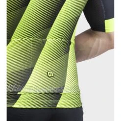 Maglia Ciclismo ALE' PR-R SQUARE Giallo Fluo -Vendite Santini maglia ciclismo ale pr r square giallo fluo 3