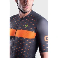 Maglia Ciclismo ALE' PR-R STARS Grigio-arancio -Vendite Santini maglia ciclismo ale pr r stars grigio arancio 4