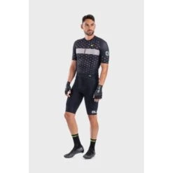 Maglia Ciclismo ALE' PR-R STARS Nero-tortora -Vendite Santini maglia ciclismo ale pr r stars nero tortora 3
