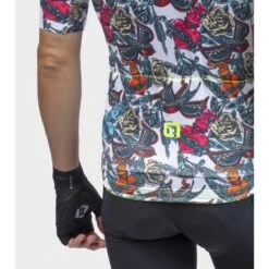 Maglia Ciclismo ALE' PR-R TATTOO Bianco -Vendite Santini maglia ciclismo ale pr r tattoo bianco 1