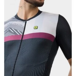 Maglia Ciclismo ALE' PR-S ZIG ZAG Nero 2023 -Vendite Santini maglia ciclismo ale pr s zig zag nero 2023 2