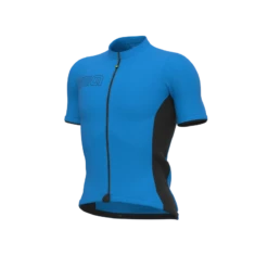 Maglia Ciclismo ALE' SOLID COLOR BLOCK Blu Italia