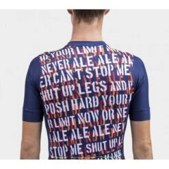 Maglia Ciclismo ALE' SOLID RIDE Blu -Vendite Santini maglia ciclismo ale solid ride blu 3