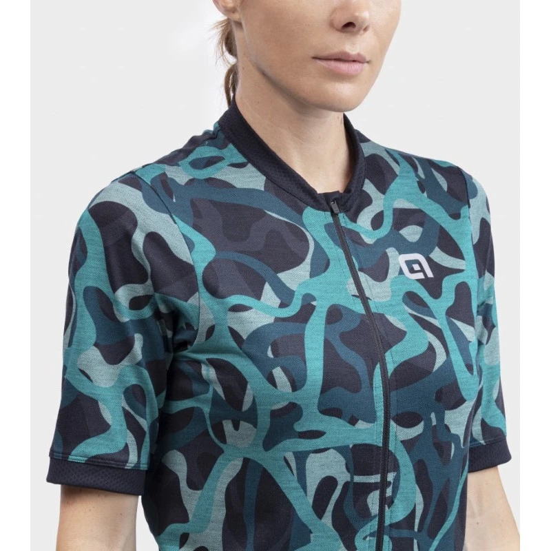 Maglia Ciclismo Donna ALE' OFF ROAD - GRAVEL WOODLAND Verde 6 Maglia Ciclismo Donna ALE' OFF ROAD - GRAVEL WOODLAND Verde - immagine 4