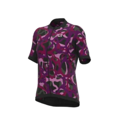 Maglia Ciclismo Donna ALE' OFF ROAD - GRAVEL WOODLAND Viola -Vendite Santini maglia ciclismo donna ale off road gravel woodland viola 1