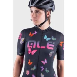 Maglia Ciclismo Donna ALE' PR-R BUTTERFLY Nero -Vendite Santini maglia ciclismo donna ale pr r butterfly nero 3