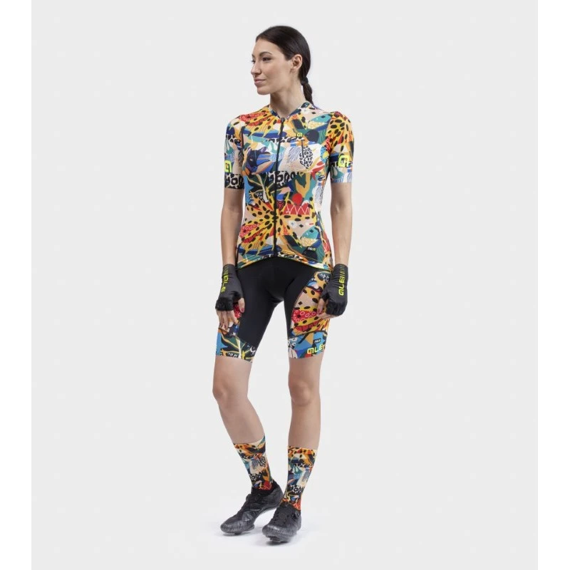 Maglia Ciclismo Donna ALE' PR-R KENYA Giallo 11 Maglia Ciclismo Donna ALE' PR-R KENYA Giallo - immagine 9