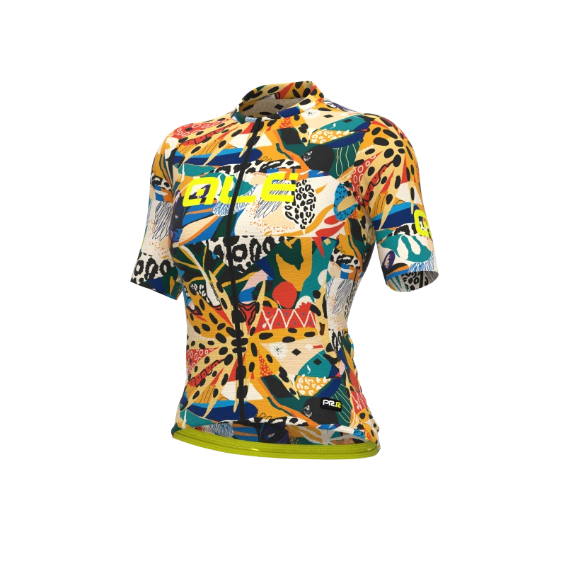 Maglia Ciclismo Donna ALE' PR-R KENYA Giallo 3 Maglia Ciclismo Donna ALE' PR-R KENYA Giallo