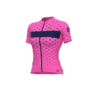 Maglia Ciclismo Donna ALE' PR-R STARS Rosa Flu-blu Marino