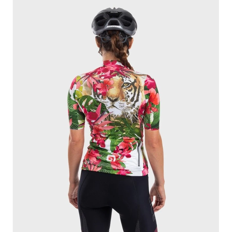 Maglia Ciclismo Donna ALE' PR-R TIGER Rosa-verde 6 Maglia Ciclismo Donna ALE' PR-R TIGER Rosa-verde - immagine 4
