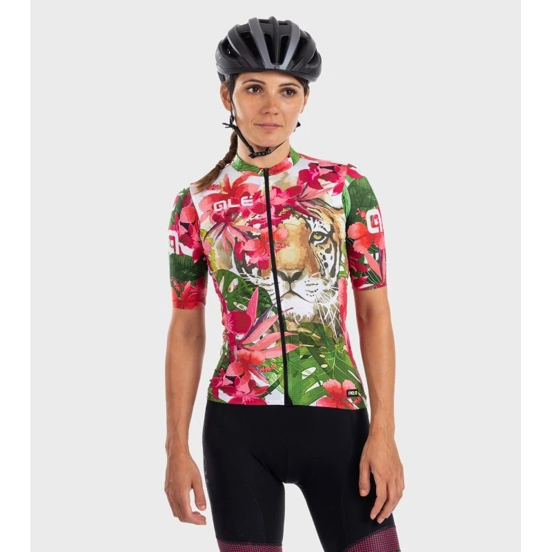 Maglia Ciclismo Donna ALE' PR-R TIGER Rosa-verde 8 Maglia Ciclismo Donna ALE' PR-R TIGER Rosa-verde - immagine 6
