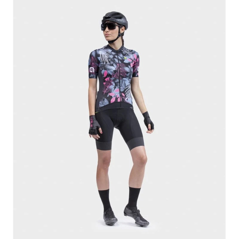 Maglia Ciclismo Donna ALE' PR-S GARDEN Nero 10 Maglia Ciclismo Donna ALE' PR-S GARDEN Nero - immagine 8