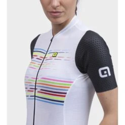 Maglia Ciclismo Donna ALE' PR-S LOGO Bianco -Vendite Santini maglia ciclismo donna ale pr s logo bianco 3