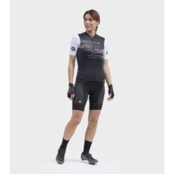 Maglia Ciclismo Donna ALE' PR-S LOGO Nero -Vendite Santini maglia ciclismo donna ale pr s logo nero 8