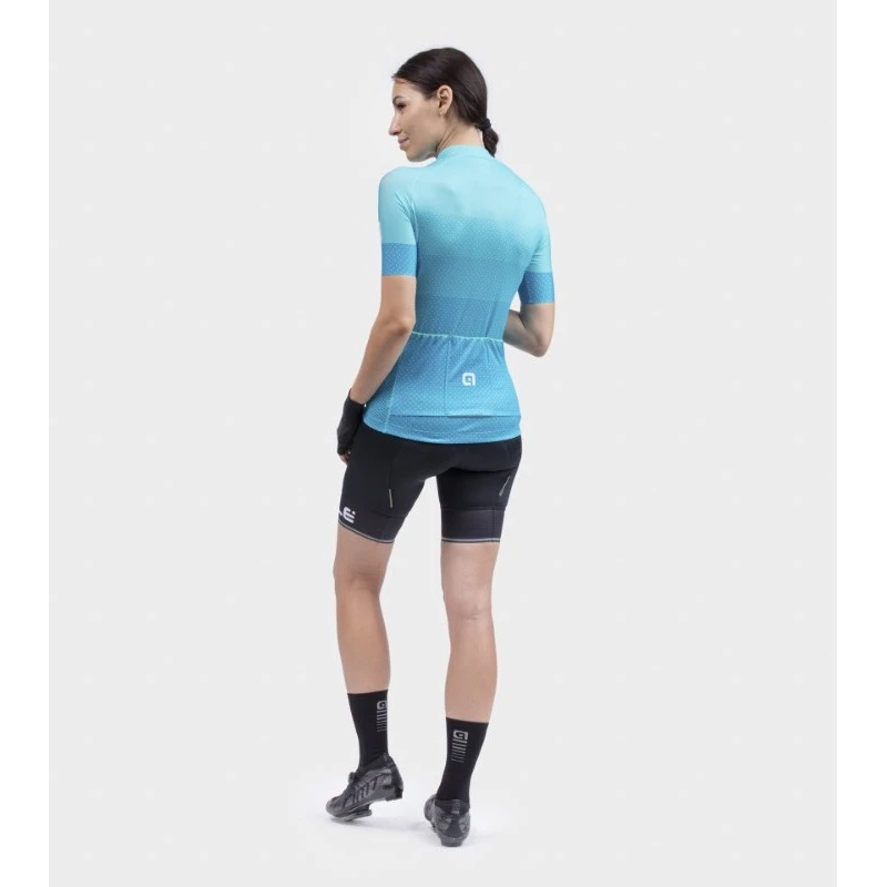 Maglia Ciclismo Donna ALE' SOLID LEVEL Turchese 8 Maglia Ciclismo Donna ALE' SOLID LEVEL Turchese - immagine 6