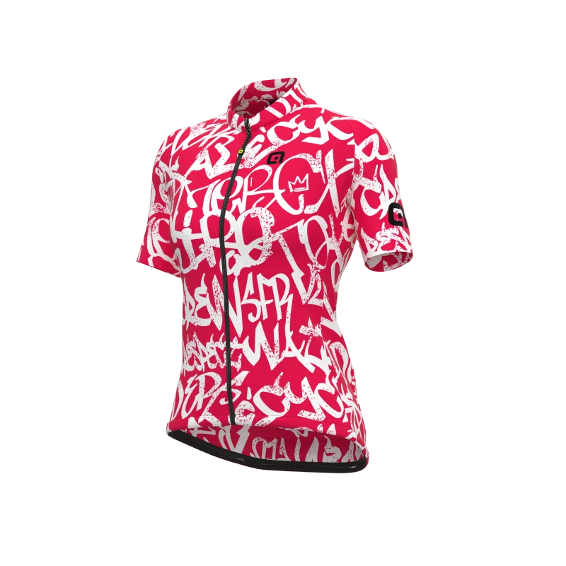 Maglia Ciclismo Donna ALE' SOLID RIDE Fragola 3 Maglia Ciclismo Donna ALE' SOLID RIDE Fragola